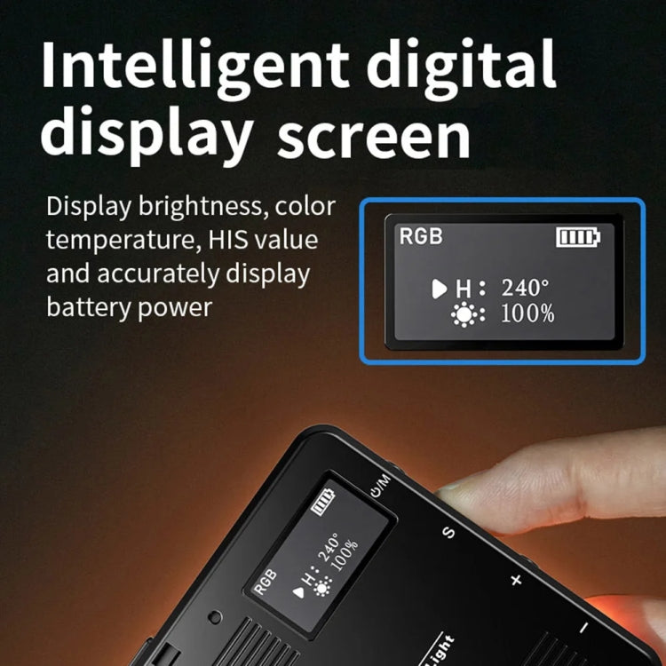 Rechargeable Pocket Light Mini Photography Light LED Outdoor Shooting Supplementary Light, Desiontal M15 3 Color Temperature, Desiontal M16 RGB