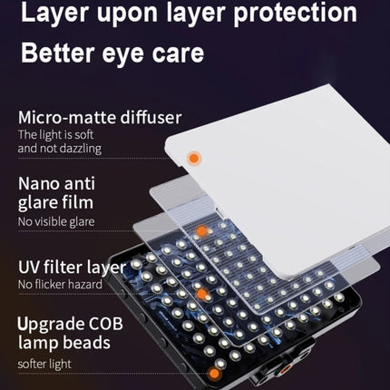 Rechargeable Pocket Light Mini Photography Light LED Outdoor Shooting Supplementary Light, Desiontal M15 3 Color Temperature, Desiontal M16 RGB