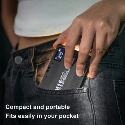 Rechargeable Pocket Light Mini Photography Light LED Outdoor Shooting Supplementary Light, Desiontal M15 3 Color Temperature, Desiontal M16 RGB