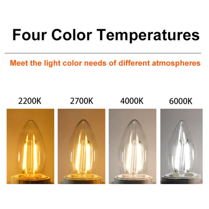 C35 Constant Current Flicker-free LED Highlight Retro Chandelier Lights, Sharp Bulbs E14-2W, Sharp Bulbs E14-4W, Sharp Bulbs E14-6W, Wax Tail E14-2W, Wax Tail E14-4W, Wax Tail E14-6W