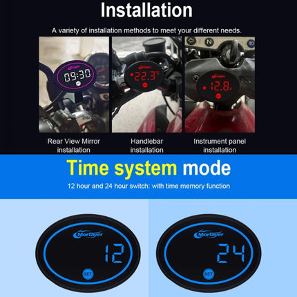 Morfayer Locomotive Multi-function Voltmeter, Red, Voltmeter Function, 2 in 1, 4 in 1, 4 in 1 With 7 Color Aperture