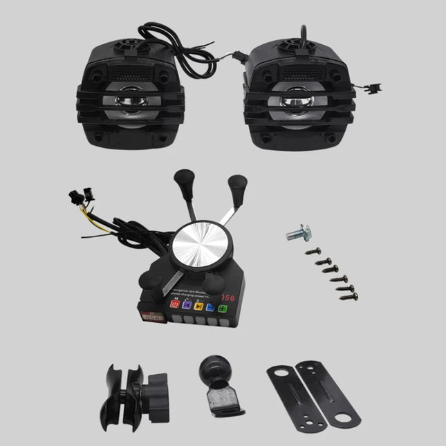 Motorcycle Mobile Phone Charging Stand With Bluetooth MP3 Speaker