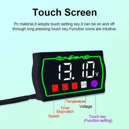 Morfayer Locomotive Intelligent Multi-function Tachometer, 4 in 1 Ambient Temperature Gauge, 4 in 1 Water Temperature Meter, 5 in 1 Ambient Temperature Tachometer, 5 in 1 Water Temperature Tachometer