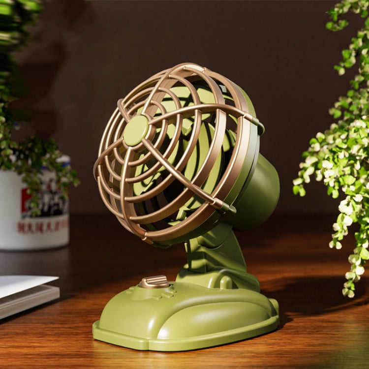 Mini Office Desktop Silent Electrical Fan Desktop Outdoor USB Retro Fan