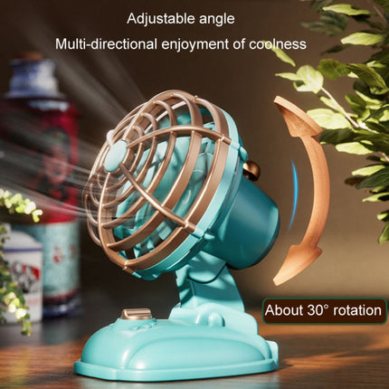 Mini ventilador eléctrico silencioso de escritorio para oficina, ventilador retro USB para escritorio para exteriores
