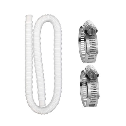 For Intex Swimming Pool Filter Pump Replacement, 1 Hose 2 Clamps, 2 Hoses 4 Clamps, 1 Hose 2 Clamps Blue, 2 Hoses 4 Clamps Blue