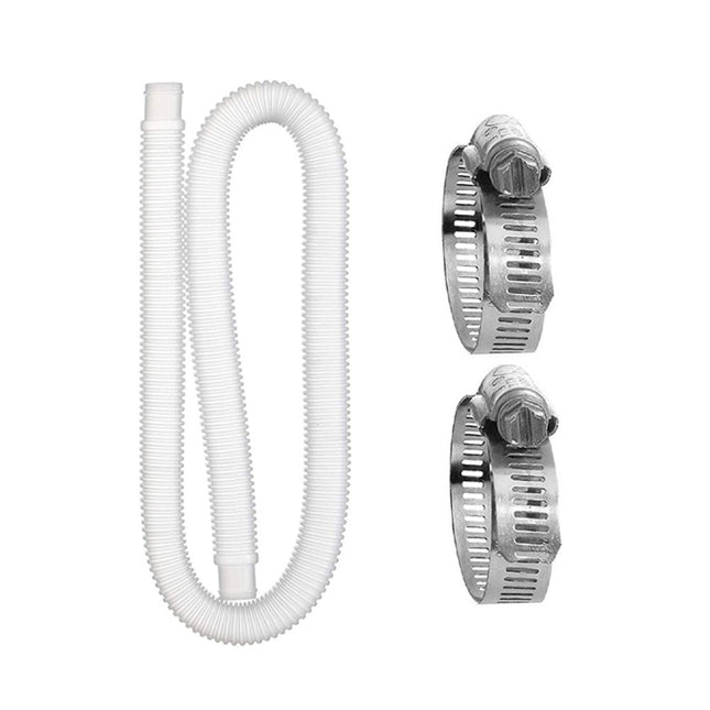 For Intex Swimming Pool Filter Pump Replacement, 1 Hose 2 Clamps, 2 Hoses 4 Clamps, 1 Hose 2 Clamps Blue, 2 Hoses 4 Clamps Blue