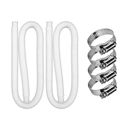 For Intex Swimming Pool Filter Pump Replacement, 1 Hose 2 Clamps, 2 Hoses 4 Clamps, 1 Hose 2 Clamps Blue, 2 Hoses 4 Clamps Blue