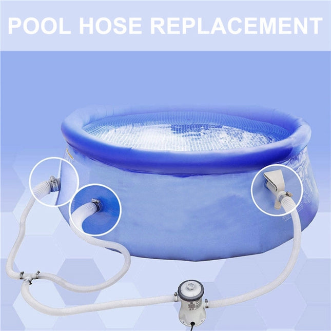 For Intex Swimming Pool Filter Pump Replacement, 1 Hose 2 Clamps, 2 Hoses 4 Clamps, 1 Hose 2 Clamps Blue, 2 Hoses 4 Clamps Blue