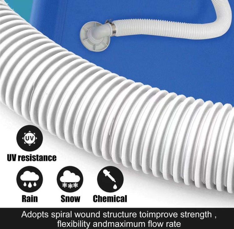 For Intex Swimming Pool Filter Pump Replacement, 1 Hose 2 Clamps, 2 Hoses 4 Clamps, 1 Hose 2 Clamps Blue, 2 Hoses 4 Clamps Blue