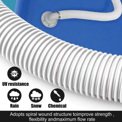 For Intex Swimming Pool Filter Pump Replacement, 1 Hose 2 Clamps, 2 Hoses 4 Clamps, 1 Hose 2 Clamps Blue, 2 Hoses 4 Clamps Blue
