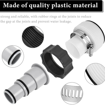 For Intex Pool Hose Adapter with Internal Thread, A Set, B Set, 1 A Type Adapter