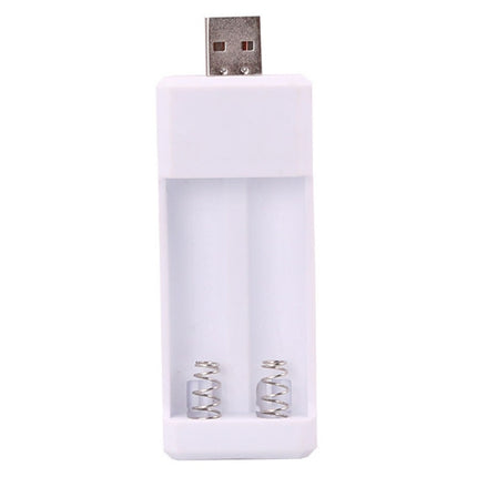 Directly Inserted 2 Slots USB AA / AAA Rechargeable Battery Charger, USB 2 Slots