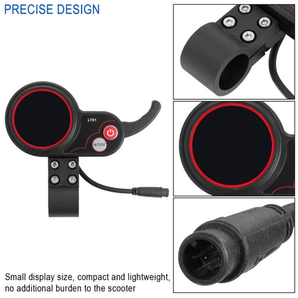 LT01 6 Pin Display Electric Scooter Instrument For Kaabo Mantis8 / Mantis10 / WOLF WARRIOR X, LT01 6 Pin