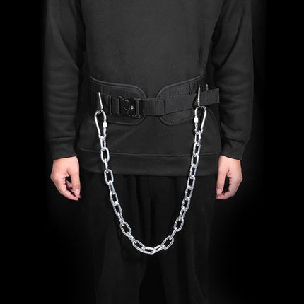 Pull Up Weighted Belt Lumbar Strength Training Double Bar Arm Extension Weighted Belt, Paste, Paste+70cm Iron Chain+2 Hooks, Metal Buckle, Metal Buckle+70cm Iron Chain+2 Hooks, Double Layer Paste, Double Layer Paste+70cm Iron Chain+2 Hooks