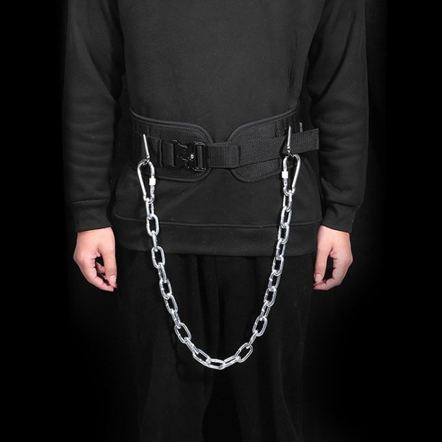 Pull Up Weighted Belt Lumbar Strength Training Double Bar Arm Extension Weighted Belt, Paste, Paste+70cm Iron Chain+2 Hooks, Metal Buckle, Metal Buckle+70cm Iron Chain+2 Hooks, Double Layer Paste, Double Layer Paste+70cm Iron Chain+2 Hooks