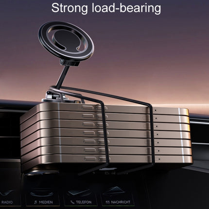 Magnetic Folding Car Phone Holder Rotatable Dashboard Stick-On Navigation Stand, D33
