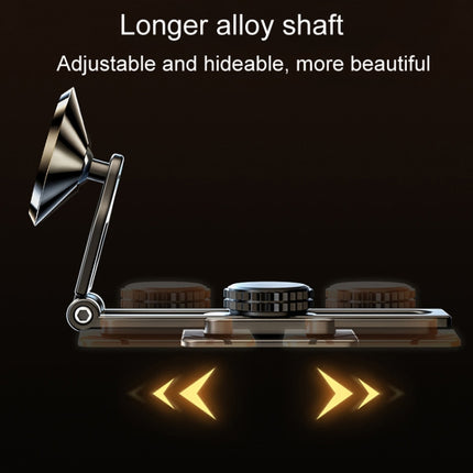 Foldable Suspension Car Phone Holder Magnetic Slide Type Metal Navigation Stand, D31