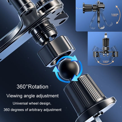 BUDK Triangle Gravity Sensor Car Phone Bracket Car Air Vent Navigation Holder, Buckle Model, Adhesive Model, Suction Cup Base Model, Bent Suction Cup Base Model, Hook Model