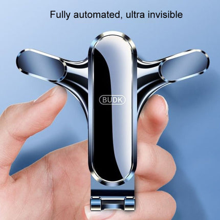 BUDK Triangle Gravity Sensor Car Phone Bracket Car Air Vent Navigation Holder, Buckle Model, Adhesive Model, Suction Cup Base Model, Bent Suction Cup Base Model, Hook Model