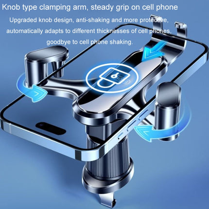 BUDK Triangle Gravity Sensor Car Phone Bracket Car Air Vent Navigation Holder, Buckle Model, Adhesive Model, Suction Cup Base Model, Bent Suction Cup Base Model, Hook Model