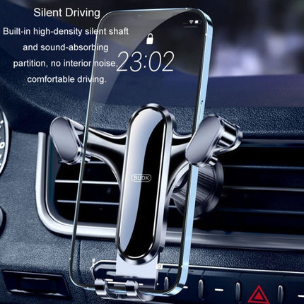 BUDK Triangle Gravity Sensor Car Phone Bracket Car Air Vent Navigation Holder, Buckle Model, Adhesive Model, Suction Cup Base Model, Bent Suction Cup Base Model, Hook Model