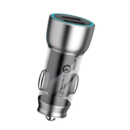 QIAKEY Vehicle Dual Port Fast Charging Charger One To Two Cigarette Lighter, TK518 Coffee, TK518 Blue, TK515 Coffee, TK515 Blue, TK519 Coffee