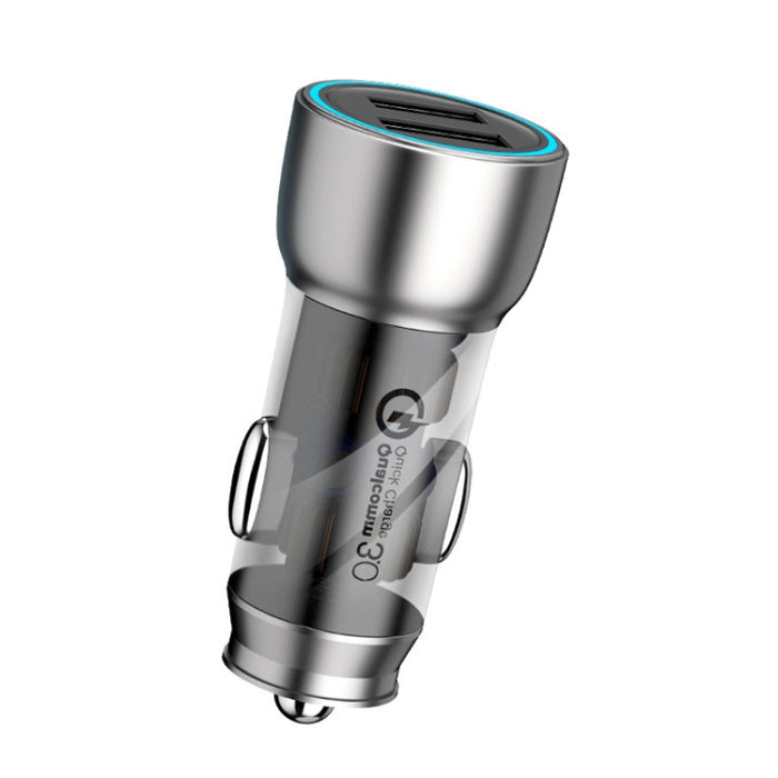 QIAKEY Vehicle Dual Port Fast Charging Charger One To Two Cigarette Lighter, TK518 Coffee, TK518 Blue, TK515 Coffee, TK515 Blue, TK519 Coffee