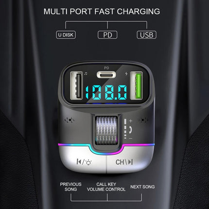 Car Bluetooth MP3 Player Fast Charging Charger, GZ01