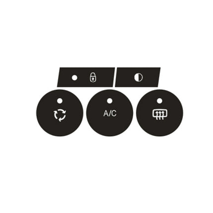 For Citroen C4L 2014-2018 Air Conditioning Door Lock Button Repair Sticker