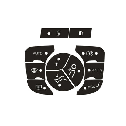 For Citroen C4L 2014-2018 Air Conditioning Door Lock Button Repair Sticker