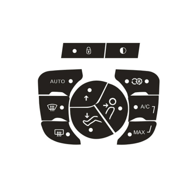 For Citroen C4L 2014-2018 Air Conditioning Door Lock Button Repair Sticker