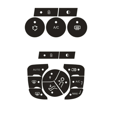 For Citroen C4L 2014-2018 Air Conditioning Door Lock Button Repair Sticker