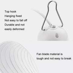 USB Home Dormitory Mute High Wind Power Mini Fan Six Blade Small Ceiling Fan, Single Fan, Fan+Remote Control Speed Control Cord