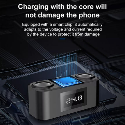 One To Four PD+QC Car Cigarette Lighter Multi-Port Mobile Phone Charger, Q5