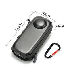 For Insta360 X4 Mini Storage Case PU Bag Sport Camera Protector With Hook, Style 1