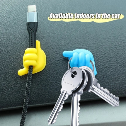 Car Front Storage Hook Desk Organization, Random Color Delivery, 10pcs Small, 5pcs Large