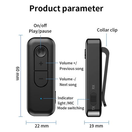 2 In 1 AUX Bluetooth 5.3 Receiver Transmitter USB Audio Adapter, C28