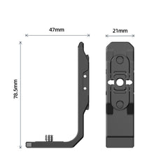 For Insta360 X4 / X3 Hepail Horizontal And Vertical Shooting Quick Release Metal Magnetic Bracket