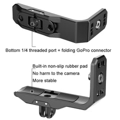 For Insta360 X4 / X3 Hepail Horizontal And Vertical Shooting Quick Release Metal Magnetic Bracket