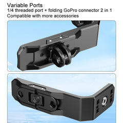 For Insta360 X4 / X3 Hepail Horizontal And Vertical Shooting Quick Release Metal Magnetic Bracket