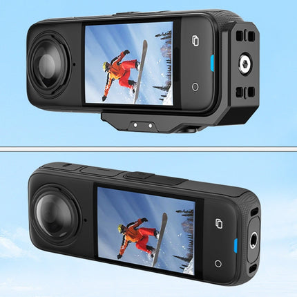 Soporte magnético de metal de liberación rápida para disparos horizontales y verticales Hepail Insta360 X4/X3