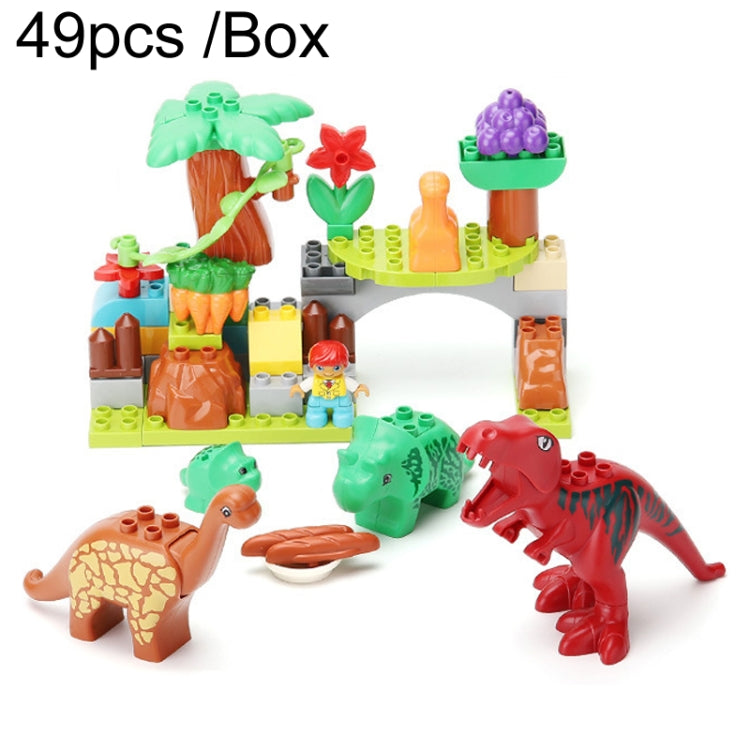 Children Dinosaur Building Block Paradise Large Particle Assembly Household Toys, 294 37pcs /Box, A16 39pcs /Box, 424 39pcs /Box, A10 49pcs /Box, 213 40pcs /Box