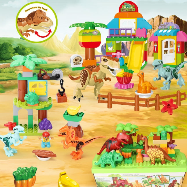 Children Dinosaur Building Block Paradise Large Particle Assembly Household Toys, 294 37pcs /Box, A16 39pcs /Box, 424 39pcs /Box, A10 49pcs /Box, 213 40pcs /Box