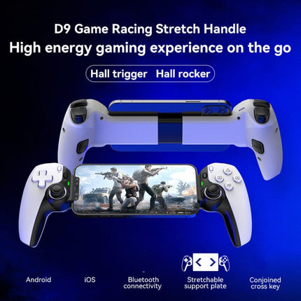 D9 Wireless Phone Stretching Game Controller For Switch / PS3 / PS4, Black, White, Blue, Red