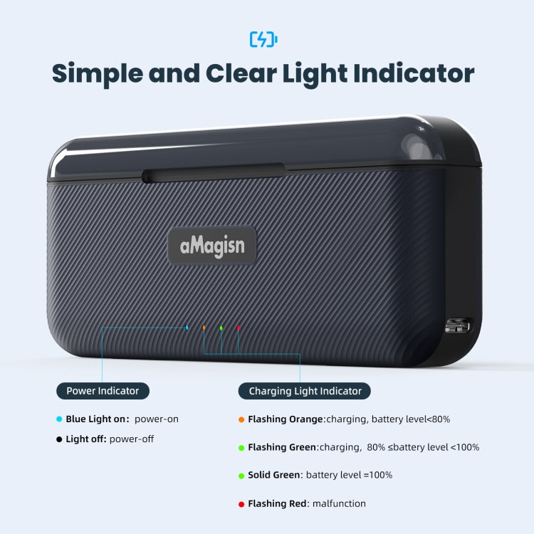For DJI Action 4 / 3 aMagisn Fast Charge Charging Box Charger Sports Camera Accessories, For DJI Action 4 / 3