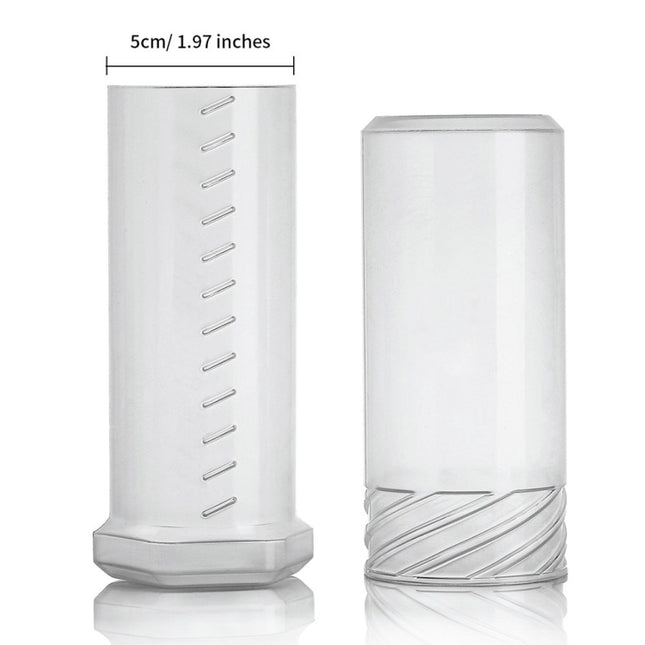 Transparent Plastic Travel Beard Brush Storage Tube