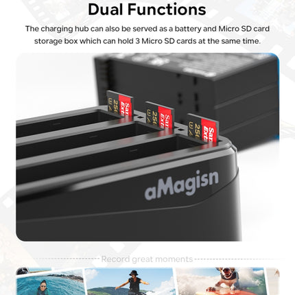 Für Insta360 X4 AMagisn Batterie Ladegerät Lade Sitz Kamera Zubehör, Für Insta360 X4