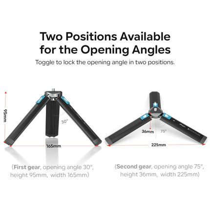 aMagisn AM11 Metal Desktop Tripod Mini Sports Camera SLR Accessories