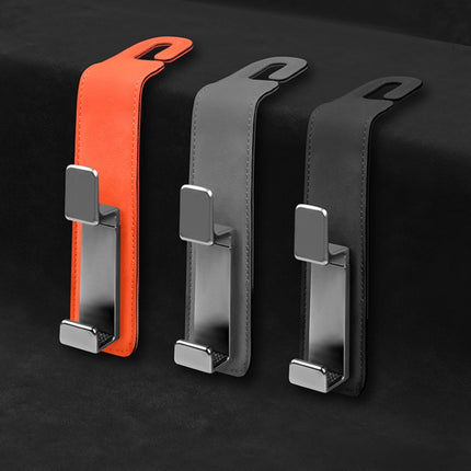Car Multifunctional Hidden Hook Seat Back Storage Hook, Black, Gray, Orange